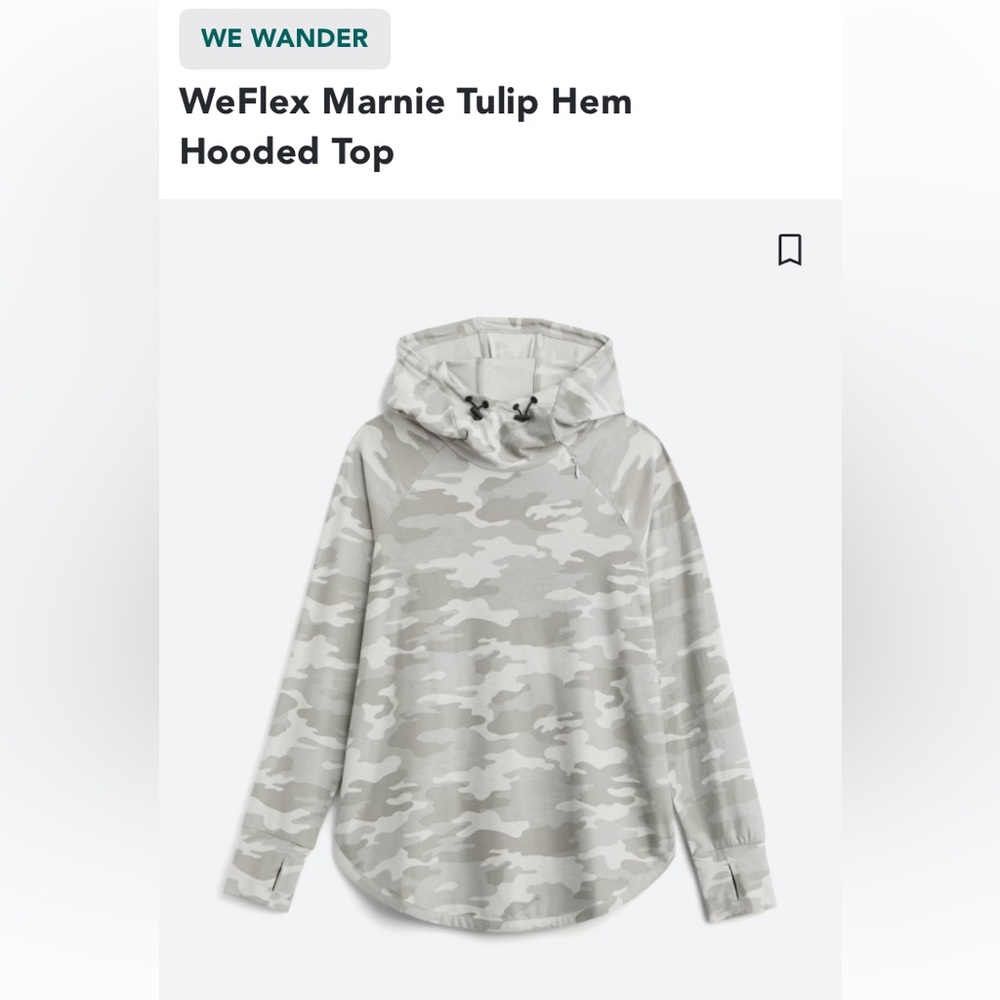We Wander Flex Marine hooded top.  Size medium.  Lightweight.